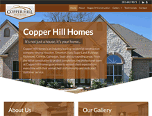 Tablet Screenshot of copperhillhomes.us